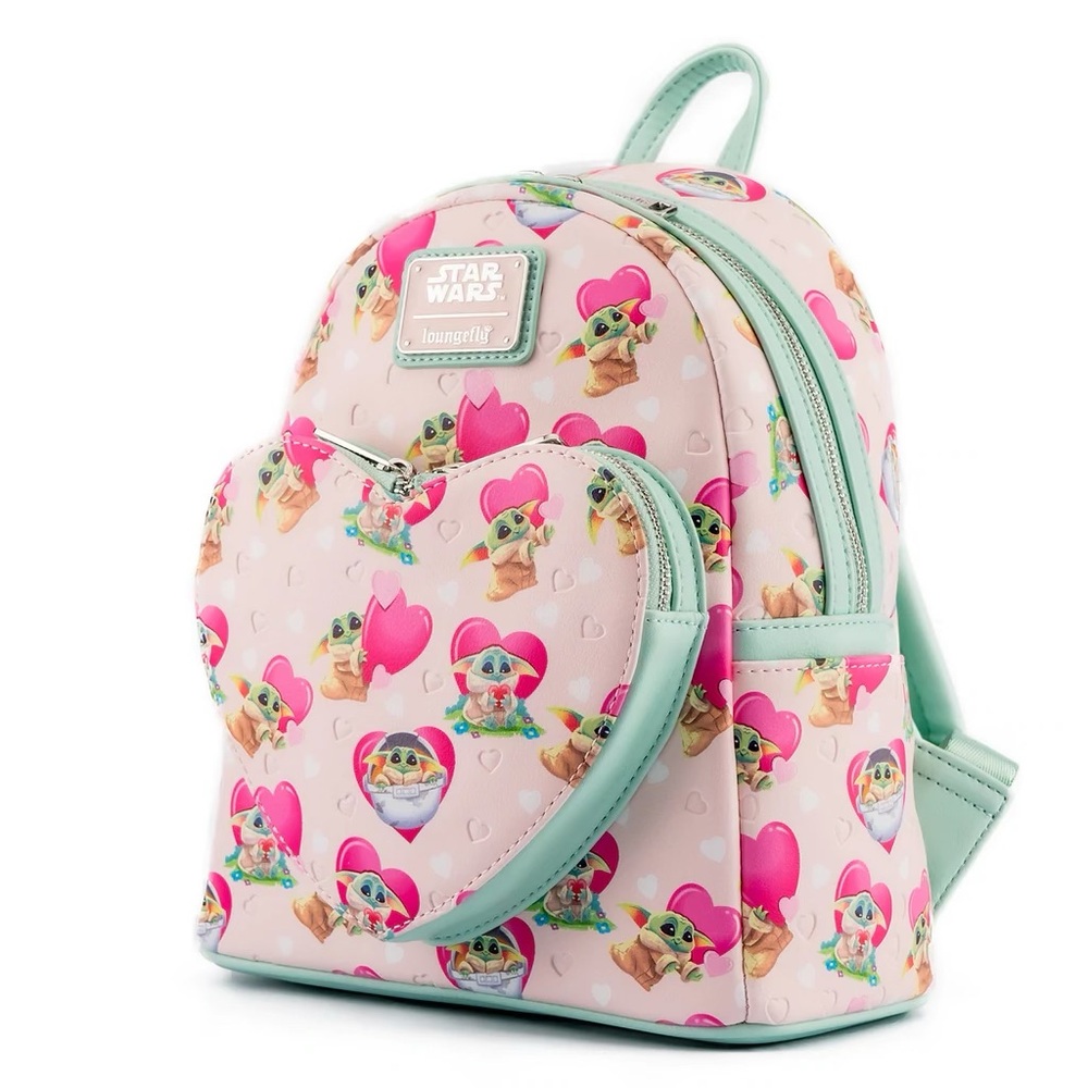Loungefly Disney Star Wars Grogu Valentine mini backpack